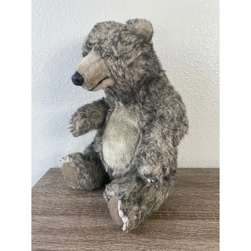 Disney Parks Jungle‎ Book Baloo Bear Plush Realistic Brown Grey Toy Kids 11 in